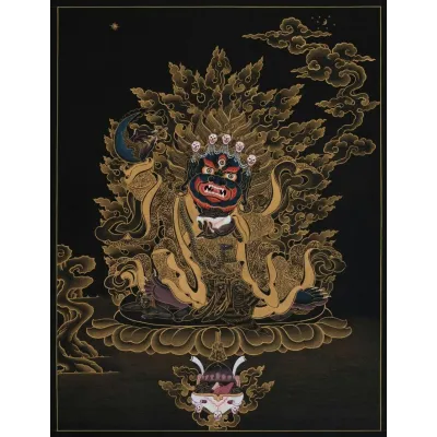 Пахощі Тибетські HI Махакала Mahakala 10х4х4 см Чорний (25076)