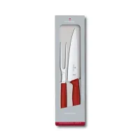 Кухонний набір ножів Victorinox SwissClassic Carving Set Червоний (6.7131.2G)