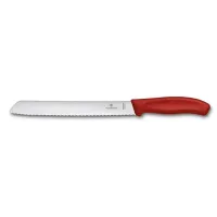 Кухонний ніж для хліба Victorinox SwissClassic Bread 210 мм Червоний (6.8631.21B)