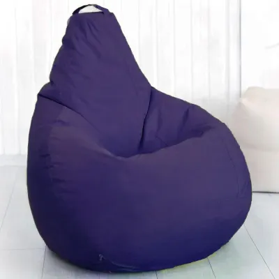 Кресло мешок груша Beans Bag Оксфорд Стронг 85*105 см Темно-Синий (hub_96cqc4)