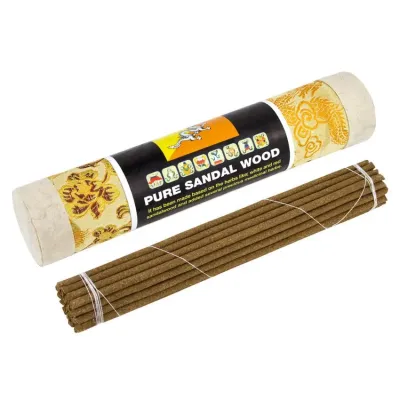 Пахощі Бутанські PK Чистий Сандал Pure Sandalwood Подарункова упаковка 20,5х4х4 см Білий (12608)