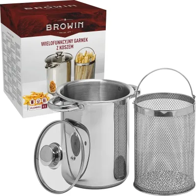 Многофункциональная кастрюля с корзиной Browin 24 см Многофункциональная кастрюля с корзиной Browin 24 см