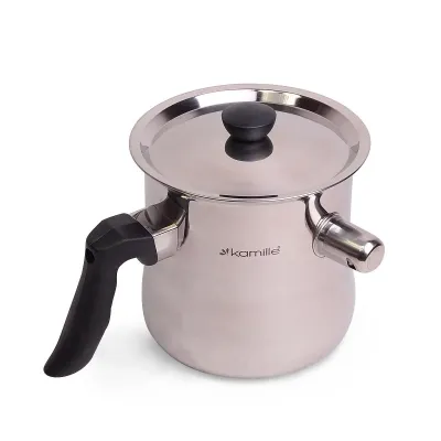 Молоковарка со свистком Kamille KM 5840 1 л Хром Молоковарка со свистком Kamille KM 5840 1 л Хром