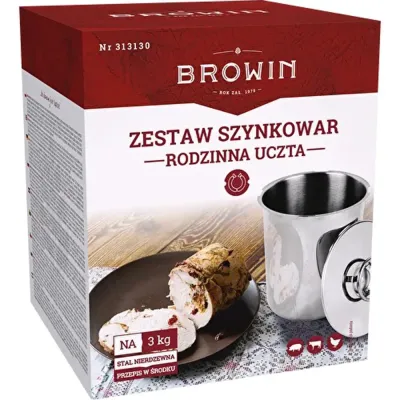 Шинчинниця Browin з термометром, пакетами та спеціями на 3 кг Шинчинниця Browin з термометром, пакетами та спеціями на 3 кг