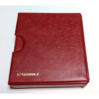 Альбом для монет Schulz 221 ячейка в футляре улучшенный Бордовый (hub_77a3af)