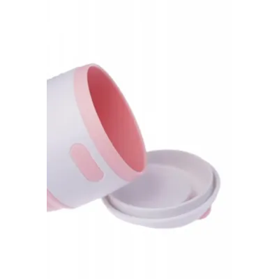 Складана силіконова склянка з кришкою Collapsible 350 мл MARSHMALLOW
