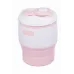 Складана силіконова склянка з кришкою Collapsible 350 мл MARSHMALLOW