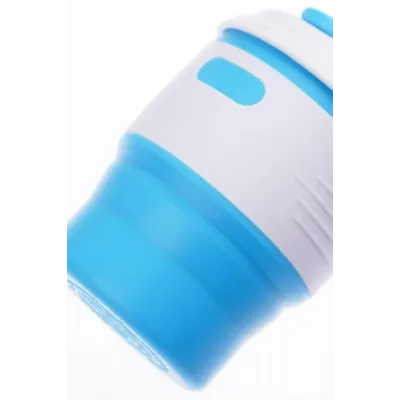 Складана силіконова склянка з кришкою Collapsible 350 мл SKY