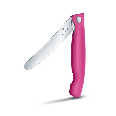 Кухонный нож Victorinox Swiss Classic Foldable Paring Knife складной, розовый, 11 см (6.7836.F5B) Кухонный нож Victorinox Swiss Classic Foldable Paring Knife складной, розовый, 11 см (6.7836.F5B)