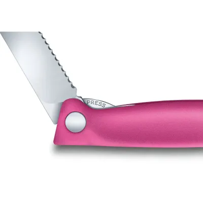 Кухонный нож Victorinox Swiss Classic Foldable Paring Knife складной, розовый, 11 см (6.7836.F5B) Кухонный нож Victorinox Swiss Classic Foldable Paring Knife складной, розовый, 11 см (6.7836.F5B)