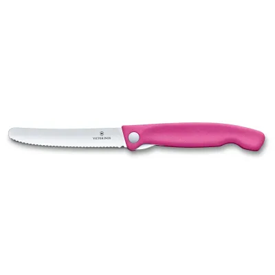 Кухонный нож Victorinox Swiss Classic Foldable Paring Knife складной, розовый, 11 см (6.7836.F5B) Кухонный нож Victorinox Swiss Classic Foldable Paring Knife складной, розовый, 11 см (6.7836.F5B)