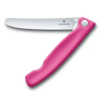 Кухонный нож Victorinox Swiss Classic Foldable Paring Knife складной, розовый, 11 см (6.7836.F5B) Кухонный нож Victorinox Swiss Classic Foldable Paring Knife складной, розовый, 11 см (6.7836.F5B)