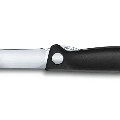 Кухонный нож Victorinox Swiss Classic Foldable Paring Knife складной, черный, 11 см (6.7803.FB)