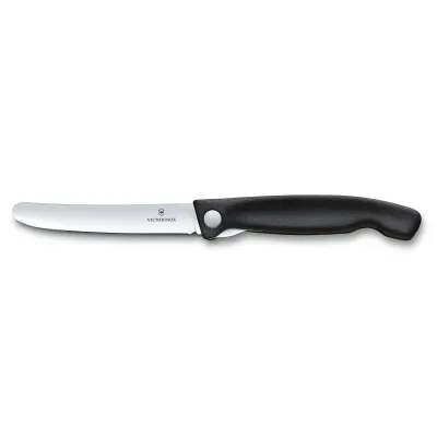 Кухонный нож Victorinox Swiss Classic Foldable Paring Knife складной, черный, 11 см (6.7803.FB)