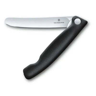 Кухонный нож Victorinox Swiss Classic Foldable Paring Knife складной, черный, 11 см (6.7803.FB) Кухонный нож Victorinox Swiss Classic Foldable Paring Knife складной, черный, 11 см (6.7803.FB)
