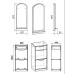 Прихожая комплект Компанит ТО-11 Зеркало-3 Дуб сонома