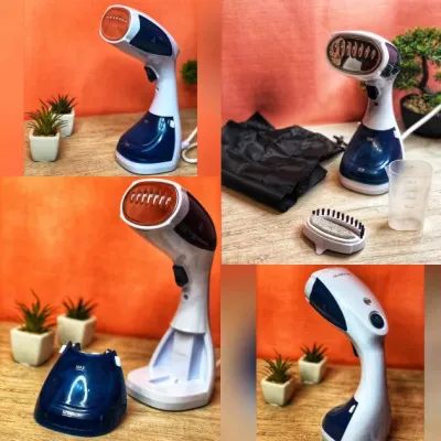 Відпарювач ручний для одягу Glamouric Steamer Df-019 пароочисник для речей та штор 1100 Вт Білий