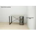 Письменный стол Ferrum-decor Серии Конект 75x120x600 черный ДСП Дуб Сонома 16мм Письменный стол Ferrum-decor Серии Конект 75x120x600 черный ДСП Дуб Сонома 16мм