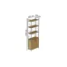 Етажерка 4/60 Ferrum-decor Серії Конект із тумбою 179x60x28 Сірий ДСП Дуб Артізан (FD1082)