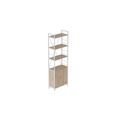 Етажерка 4/60 Ferrum-decor Серії Конект із тумбою 179x60x28 Білий ДСП Дуб Сан-Маріно (FD1071) Етажерка 4/60 Ferrum-decor Серії Конект із тумбою 179x60x28 Білий ДСП Дуб Сан-Маріно (FD1071)