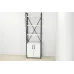Етажерка 4/60 Ferrum-decor Серії Конект із тумбою 179x60x28 Чорний ДСП Біле (FD1063)