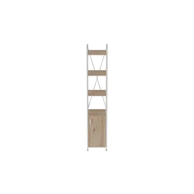 Етажерка 4/34 Ferrum-decor Серії Конект із тумбою 179x34x28 Білий ДСП Дуб Сан-Маріно (FD1050)