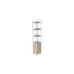 Етажерка 4/34 Ferrum-decor Серії Конект із тумбою 179x34x28 Білий ДСП Дуб Сан-Маріно (FD1050)