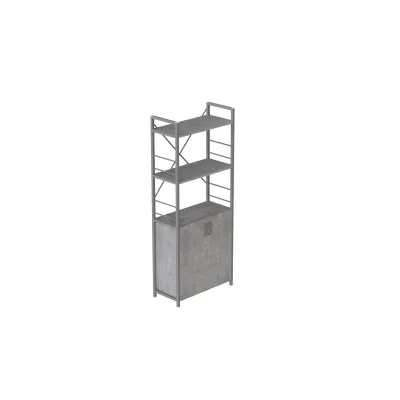 Этажерка 3/60 Ferrum-decor Серии Конект с тумбой 144x60x28 Серый ДСП Бетон (FD1041) Этажерка 3/60 Ferrum-decor Серии Конект с тумбой 144x60x28 Серый ДСП Бетон (FD1041)