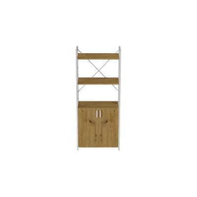 Етажерка 3/60 Ferrum-decor Серії Конект із тумбою 144x60x28 Сірий ДСП Дуб Артізан (FD1040)