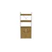 Етажерка 3/60 Ferrum-decor Серії Конект із тумбою 144x60x28 Сірий ДСП Дуб Артізан (FD1040)