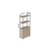 Етажерка 3/60 Ferrum-decor Серії Конект із тумбою 144x60x28 Сірий ДСП Дуб Сан-Маріно (FD1036)