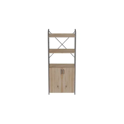 Етажерка 3/60 Ferrum-decor Серії Конект із тумбою 144x60x28 Сірий ДСП Дуб Сан-Маріно (FD1036)