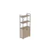 Етажерка 3/60 Ferrum-decor Серії Конект із тумбою 144x60x28 Сірий ДСП Дуб Сан-Маріно (FD1036)