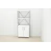 Етажерка 3/60 Ferrum-decor Серії Конект із тумбою 144x60x28 Сірий ДСП Біле (FD1035) Етажерка 3/60 Ferrum-decor Серії Конект із тумбою 144x60x28 Сірий ДСП Біле (FD1035)