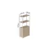 Етажерка 3/60 Ferrum-decor Серії Конект із тумбою 144x60x28 Білий ДСП Дуб Сан-Маріно (FD1029)