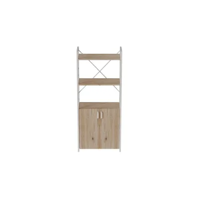Етажерка 3/60 Ferrum-decor Серії Конект із тумбою 144x60x28 Білий ДСП Дуб Сан-Маріно (FD1029)