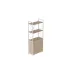 Етажерка 3/60 Ferrum-decor Серії Конект із тумбою 144x60x28 Білий ДСП Дуб Сан-Маріно (FD1029)