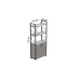 Етажерка 3/60 Ferrum-decor Серії Конект з тумбою 144x60x28 Чорний ДСП Бетон (FD1027)