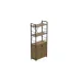 Етажерка 3/60 Ferrum-decor Серії Конект з тумбою 144x60x28 Чорний ДСП Дуб Артізан (FD1026)