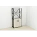 Етажерка 3/60 Ferrum-decor Серії Конект із тумбою 144x60x28 Чорний ДСП Сонома (FD1024)