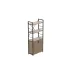 Етажерка 3/60 Ferrum-decor Серії Конект з тумбою 144x60x28 Чорний ДСП Дуб Сан-Маріно (FD1022)