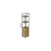 Етажерка 3/34 Ferrum-decor Серії Конект з тумбою 144x34x28 Сірий ДСП Дуб Артізан (FD1019)