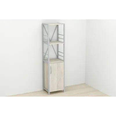 Етажерка 3/34 Ferrum-decor Серії Конект із тумбою 144x34x28 Сірий ДСП Сонома (FD1017) Етажерка 3/34 Ferrum-decor Серії Конект із тумбою 144x34x28 Сірий ДСП Сонома (FD1017)