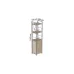 Етажерка 3/34 Ferrum-decor Серії Конект із тумбою 144x34x28 Сірий ДСП Дуб Сан-Маріно (FD1015)