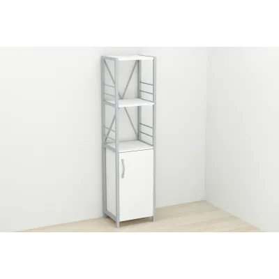 Етажерка 3/34 Ferrum-decor Серії Конект із тумбою 144x34x28 Сірий ДСП Біле (FD1014) Етажерка 3/34 Ferrum-decor Серії Конект із тумбою 144x34x28 Сірий ДСП Біле (FD1014)