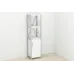 Етажерка 3/34 Ferrum-decor Серії Конект із тумбою 144x34x28 Сірий ДСП Біле (FD1014)