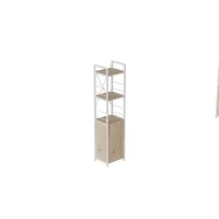 Етажерка 3/34 Ferrum-decor Серії Конект із тумбою 144x34x28 Білий ДСП Дуб Сан-Маріно (FD1008) Етажерка 3/34 Ferrum-decor Серії Конект із тумбою 144x34x28 Білий ДСП Дуб Сан-Маріно (FD1008)