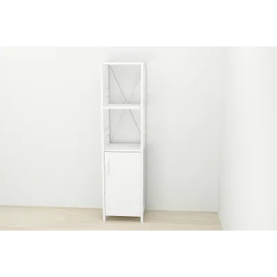 Етажерка 3/34 Ferrum-decor Серії Конект з тумбою 144x34x28 Білий ДСП (FD1007)