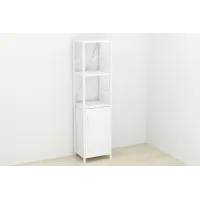 Етажерка 3/34 Ferrum-decor Серії Конект з тумбою 144x34x28 Білий ДСП (FD1007)