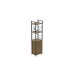 Етажерка 3/34 Ferrum-decor Серії Конект з тумбою 144x34x28 Чорний ДСП Дуб Артізан (FD1005)